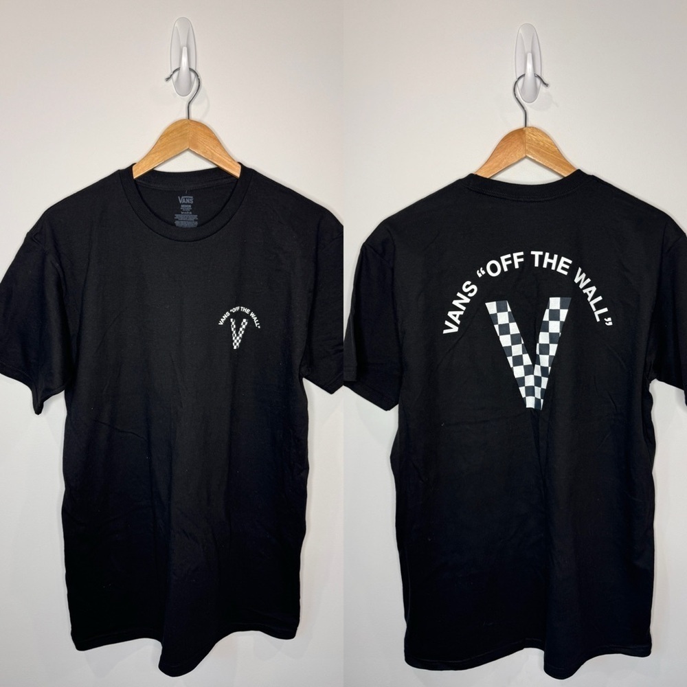 Vans Off the Wall Men's Black T-Shirt Medium